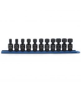 Gearwrench 11 Pc. 3/8" Drive 6 Point Standard X-Core™ Pinless Universal Impact Metric Socket Set