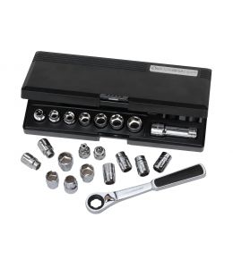 21 Pc. 3/8" Drive Pass Thru® 6 Point SAE/Metric Tool Set