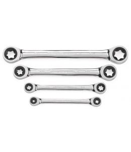 4 Pc. Double Box Ratcheting E-Torx® Wrench Set