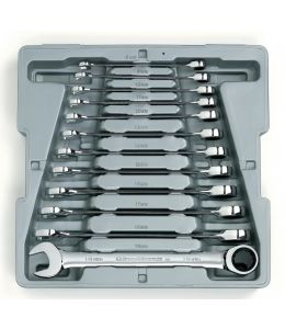 12 Pc. 12 Point Ratcheting Combination Metric Wrench Set