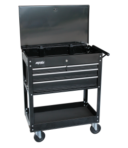 TECHNICIANS TROLLEY BLACK CUSTOM 4 DRAWER