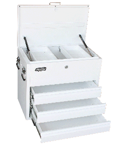 TOOL BOX WHITE HEAVY DUTY TRUCK 3 DRAWER