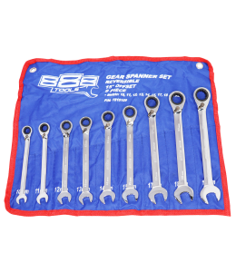 SPANNER SET GEAR ROE REVERSIBLE METRIC 9PC