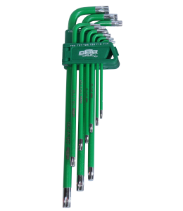 KEY SET 9PC TORX HEX (GREEN)